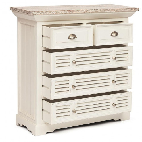 Комод Secret De Maison RIVIERA ( mod.2149A), дерево манго, 102х40х100см, Antique white/white wash