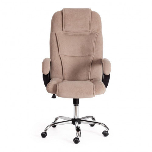 Кресло BERGAMO хром (22), флок , бежевый, 7