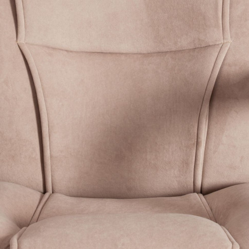 Кресло BERGAMO хром (22), флок , бежевый, 7