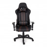 Кресло iCar , кож/зам, черный/коричневый