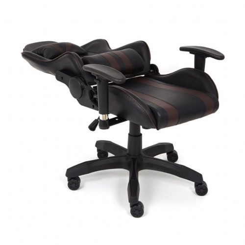 Кресло iCar , кож/зам, черный/коричневый