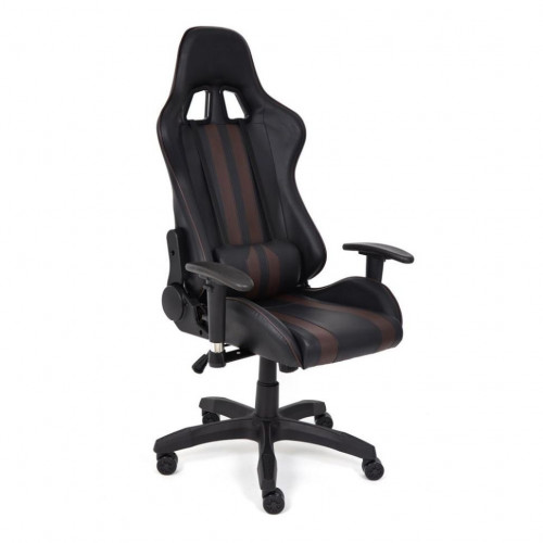 Кресло iCar , кож/зам, черный/коричневый