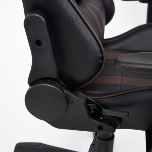 Кресло iCar , кож/зам, черный/коричневый