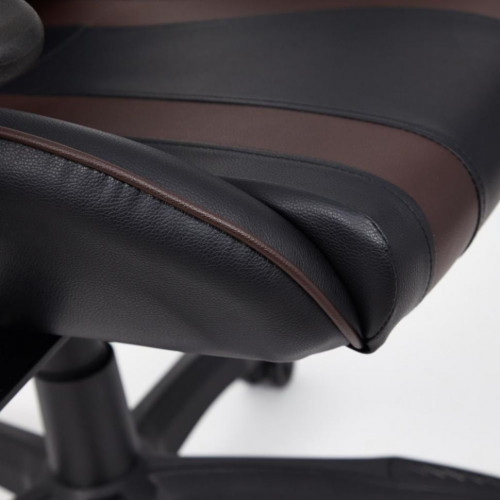 Кресло iCar , кож/зам, черный/коричневый