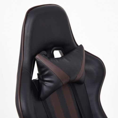 Кресло iCar , кож/зам, черный/коричневый