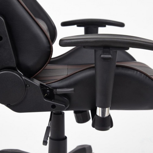 Кресло iCar , кож/зам, черный/коричневый