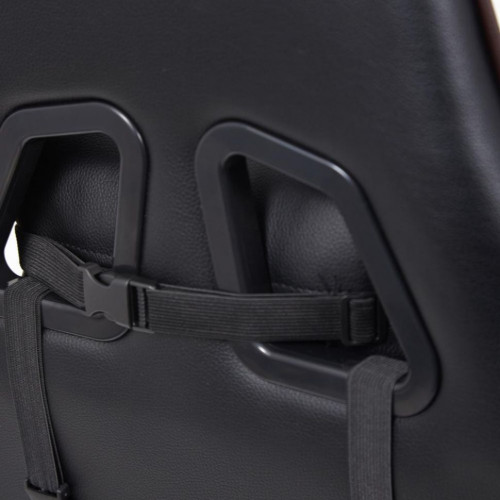 Кресло iCar , кож/зам, черный/коричневый