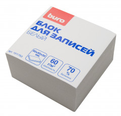 Блок для записей бумажный Buro Эконом 90х90х50мм 60г/м2 70% белый