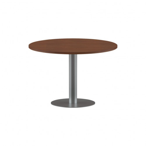 Конференц стол ПРГ-100 Орех Французский/Алюминий D1000х750