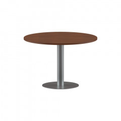 Конференц стол ПРГ-100 Орех Французский/Алюминий D1000х750