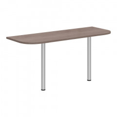 Приставка с опорами XKD 166.1 Дуб Сонома/Алюминий 1606х600х750