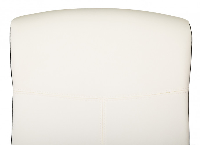 Кресло руководителя Бюрократ DOMINUS белый/черный эко.кожа крестов. металл