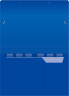 Портфель Бюрократ -BPR6BLUE 6 отдел. A4 пластик 0.7мм синий
