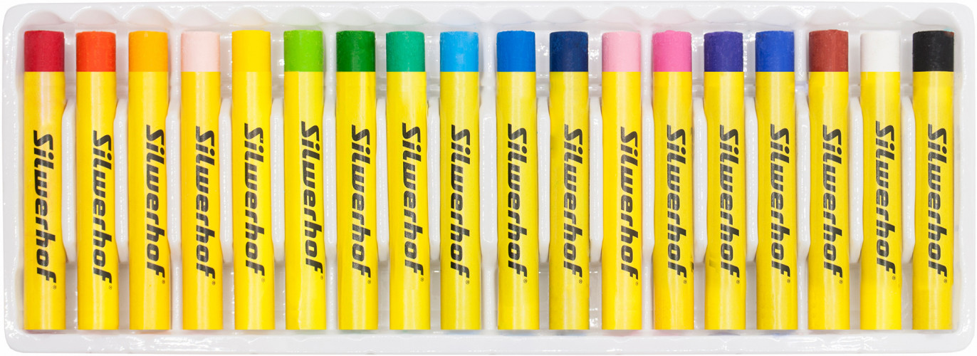 Масляная пастель Silwerhof 18цв. дл.70ммд.10мм