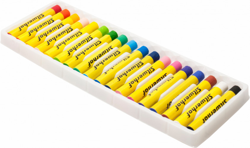 Масляная пастель Silwerhof 18цв. дл.70ммд.10мм