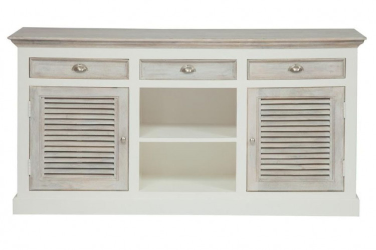 Комод Secret De Maison RIVIERA ( mod.305060 ), дерево манго, 88х175х45см, Antique white/white wash