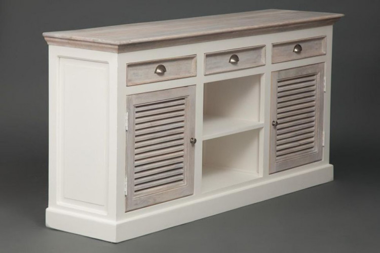 Комод Secret De Maison RIVIERA ( mod.305060 ), дерево манго, 88х175х45см, Antique white/white wash