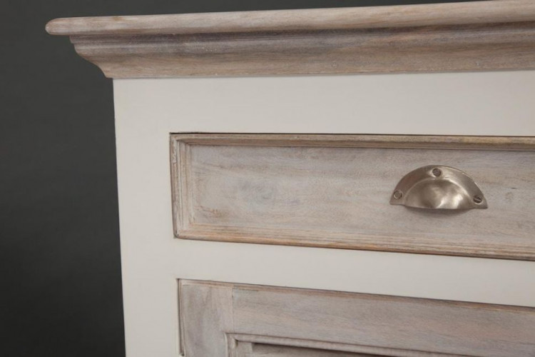 Комод Secret De Maison RIVIERA ( mod.305060 ), дерево манго, 88х175х45см, Antique white/white wash