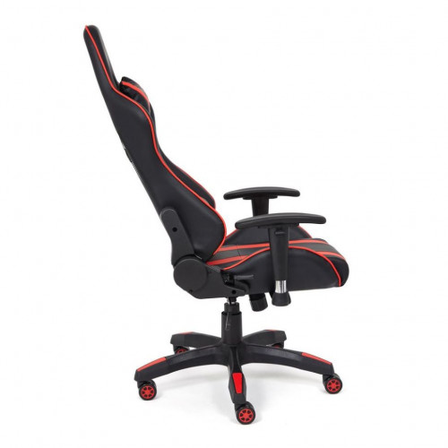 Кресло iCar , кож/зам, черный/красный