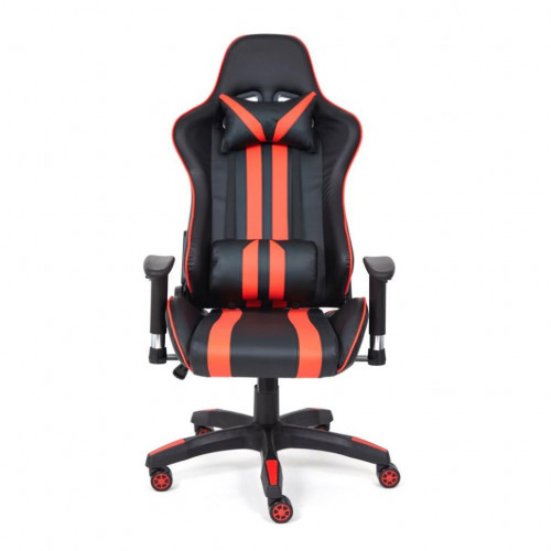 Кресло iCar , кож/зам, черный/красный