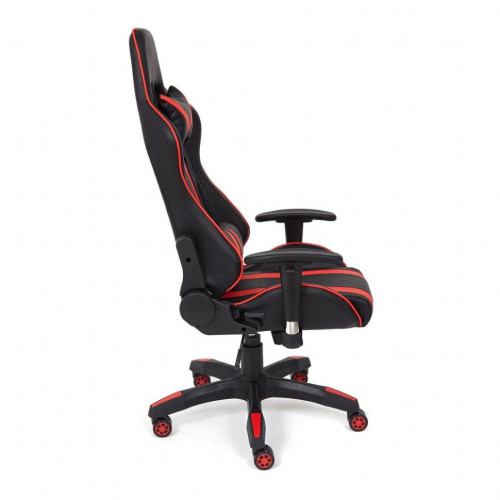 Кресло iCar , кож/зам, черный/красный