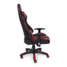 Кресло iCar , кож/зам, черный/красный
