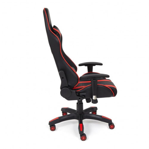 Кресло iCar , кож/зам, черный/красный