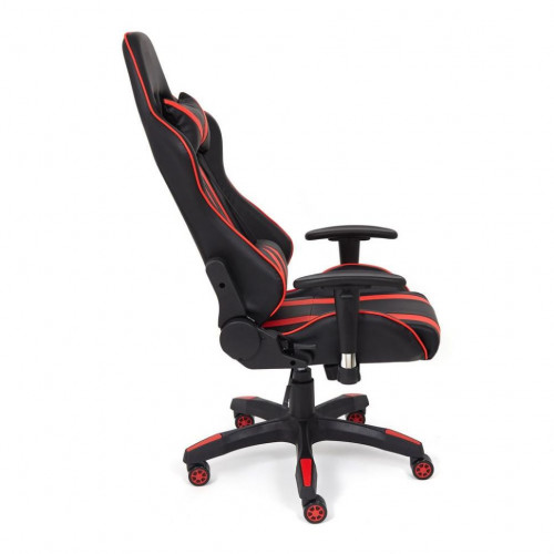 Кресло iCar , кож/зам, черный/красный