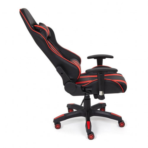 Кресло iCar , кож/зам, черный/красный