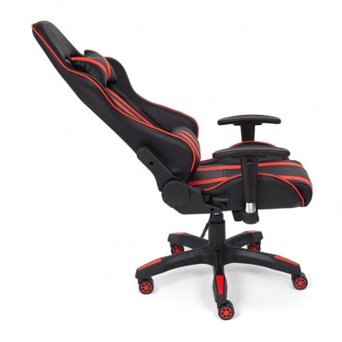 Кресло iCar , кож/зам, черный/красный