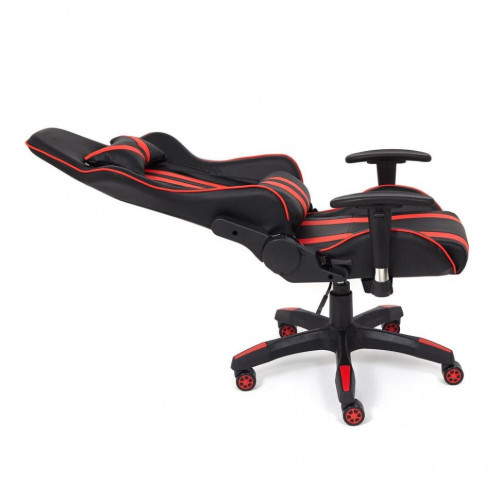 Кресло iCar , кож/зам, черный/красный
