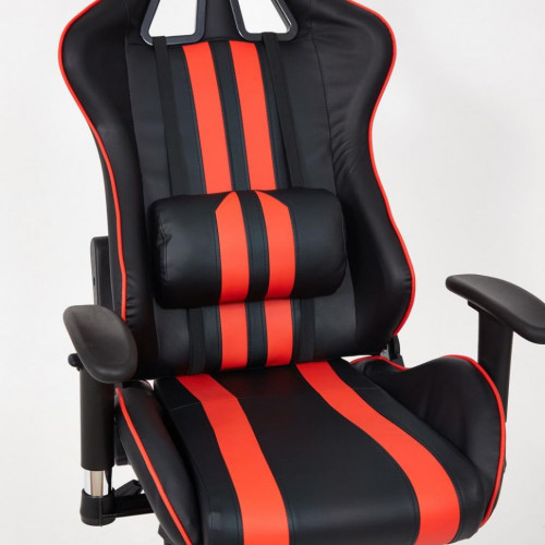 Кресло iCar , кож/зам, черный/красный