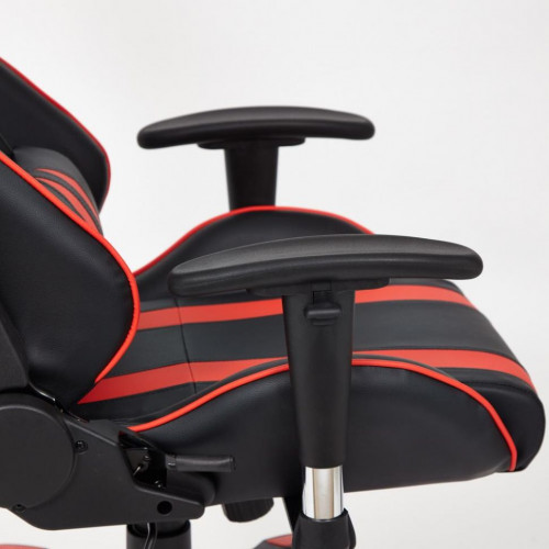 Кресло iCar , кож/зам, черный/красный