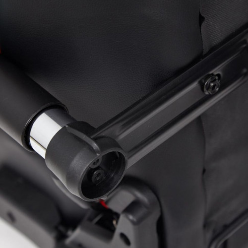 Кресло iCar , кож/зам, черный/красный