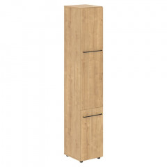 Шкаф колонка с глухой средней и малой дверью LHC 40.3 Дуб Бофорд 400х430х2253 LOFTIS