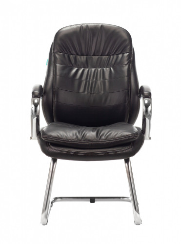 Кресло Бюрократ T-9950AV черный эко.кожа полозья металл хром