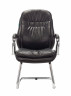 Кресло Бюрократ T-9950AV черный эко.кожа полозья металл хром