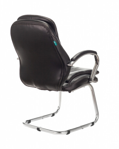 Кресло Бюрократ T-9950AV черный эко.кожа полозья металл хром