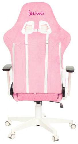 Кресло игровое A4Tech Bloody GC-310 розовый сиденье розовый крестов.