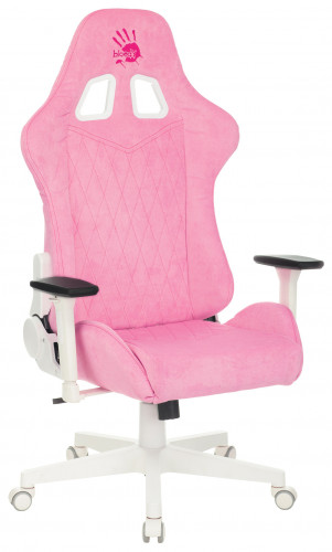 Кресло игровое A4Tech Bloody GC-310 розовый сиденье розовый крестов.