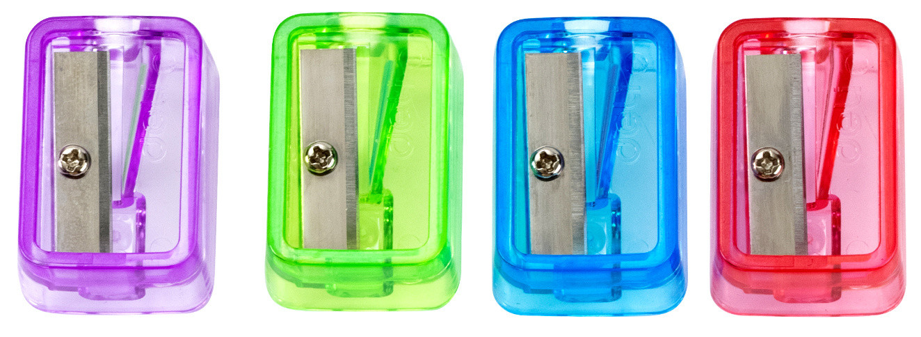 Точилка для карандашей ручная Deli EH552 Little Singer 1 отверстие пластик ассорти коробка