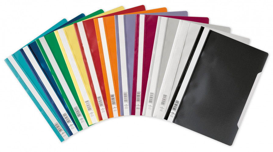 Папка-скоросшиватель Durable 2573-07 A4 прозрач.верх.лист ПВХ синий