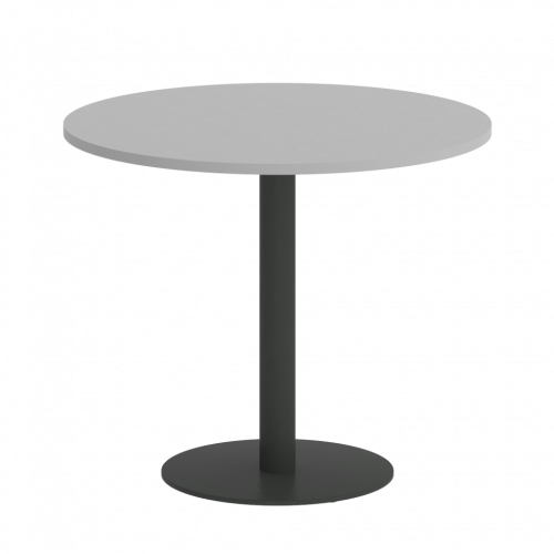 Home Office Стол круглый VR.SP-5-90.1 Серый/Антрацит металл 900*900*750