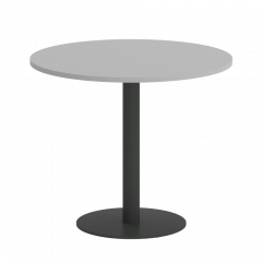 Home Office Стол круглый VR.SP-5-90.1 Серый/Антрацит металл 900*900*750