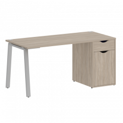 Home Office Стол письменный VR.SP-3-158.1.A Дуб аттик/Серый металл 1580*720*750