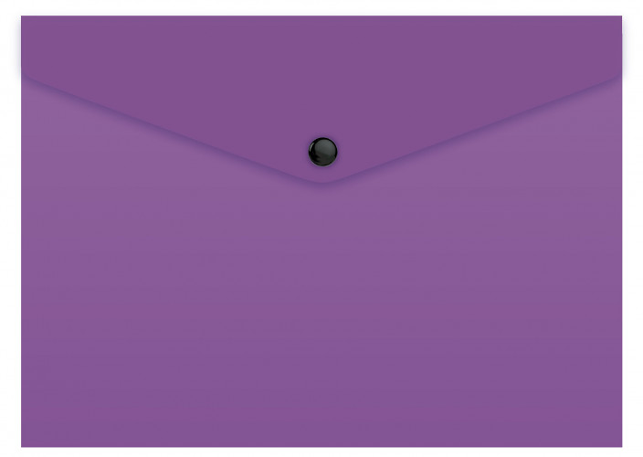 Конверт на кнопке Бюрократ -PK803TA5VIO A5 гориз. пластик 0.15мм фиолетовый