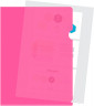 Папка-уголок Бюрократ Double Neon DNECPINK A4 пластик 0.18мм розовый