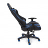 Кресло iCar , кож/зам, черный/синий
