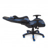 Кресло iCar , кож/зам, черный/синий