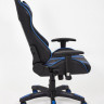 Кресло iCar , кож/зам, черный/синий